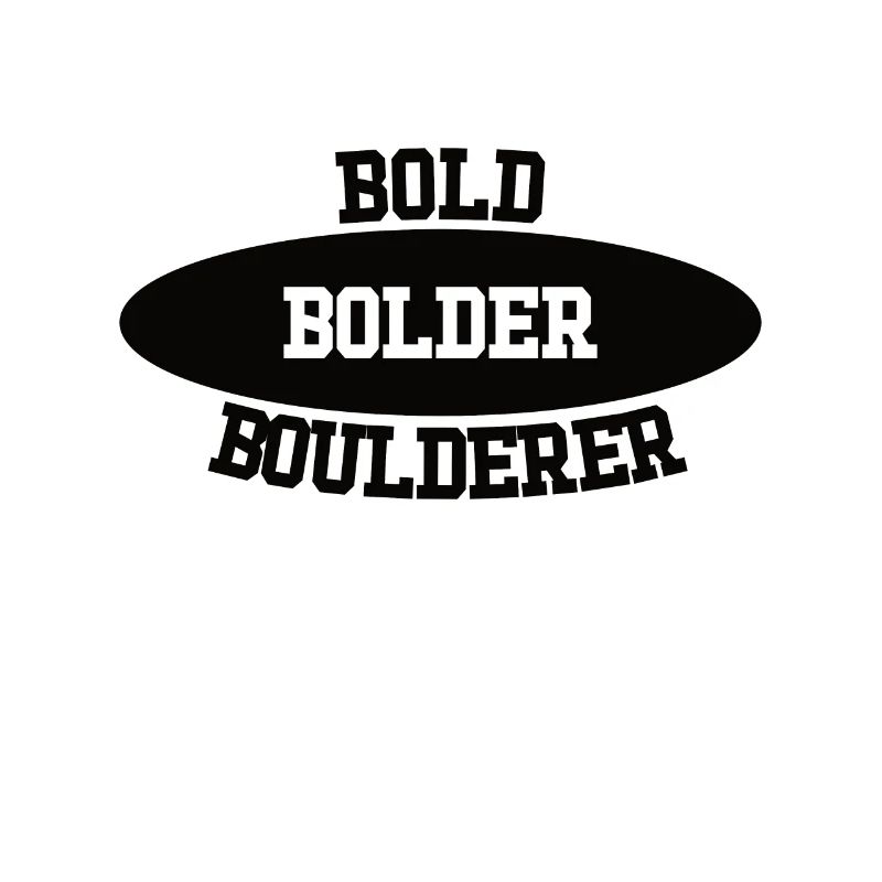 Bouldering Bold Bolder Boulderer