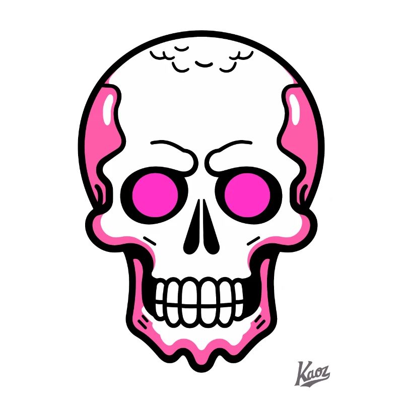 Tout simplement un crâne de crâne de dessin animé cool