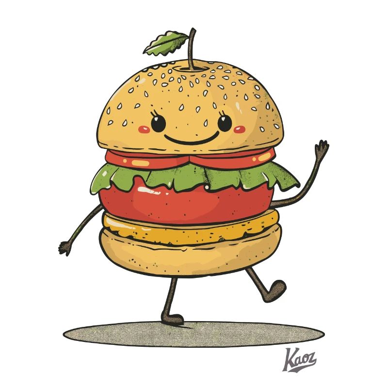 retro apfel sandwich burger