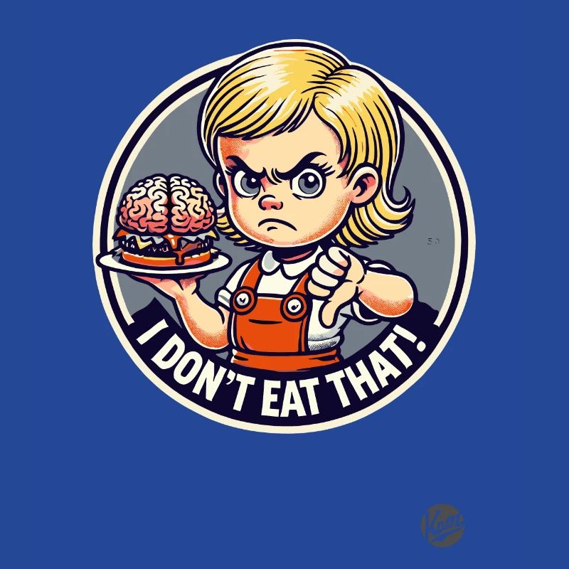 Mädchen mit Gehirn-Burger, Ich esse das nicht