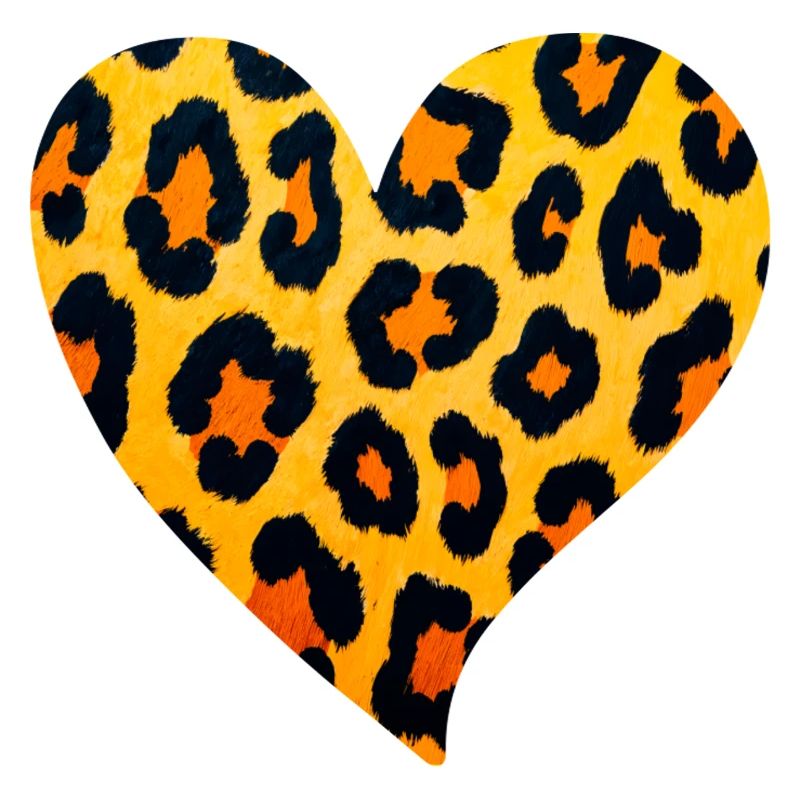 Leopard Heart Pattern