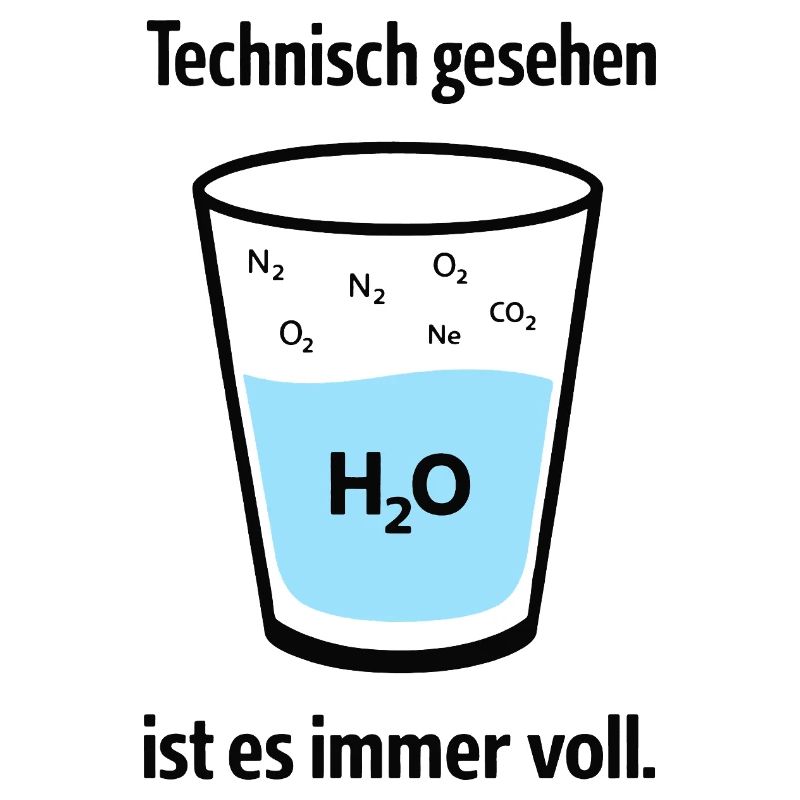 Technically, it's always full – nerd humor