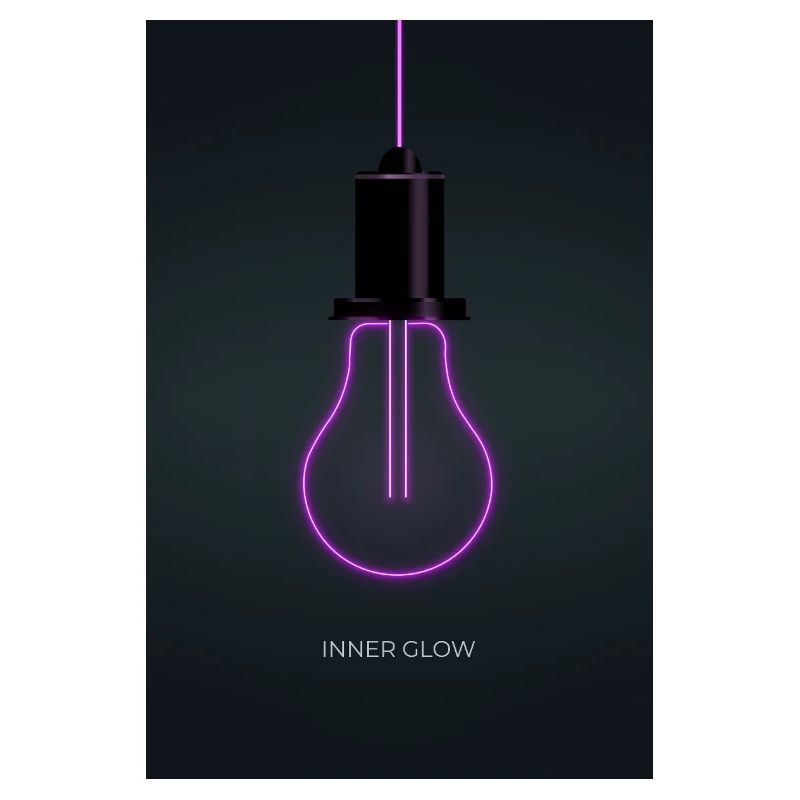 Affiche de l’ampoule néon Inner Glow