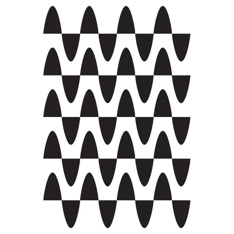 Midnight Wave Grid Pattern