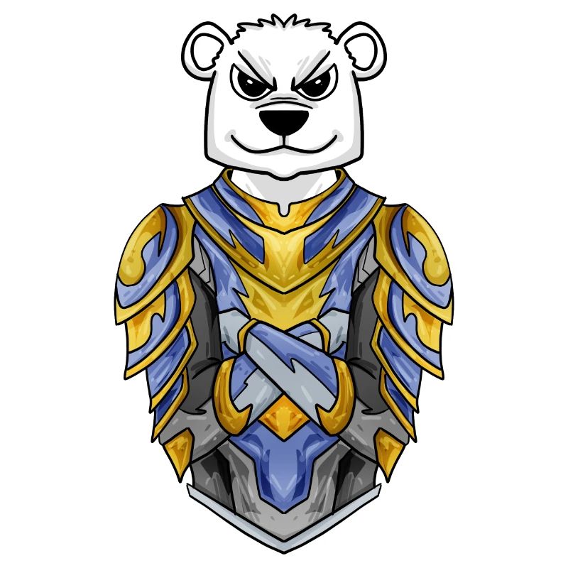 Ritter Eisbär cool Bär Polarbär