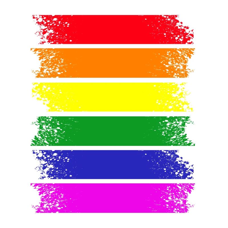 Rainbow Stripes Across
