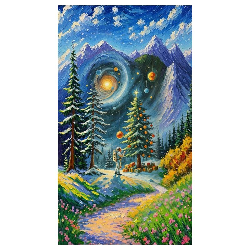 Arbre de Noël dans l’espace Arbre de Noël dans l’espace