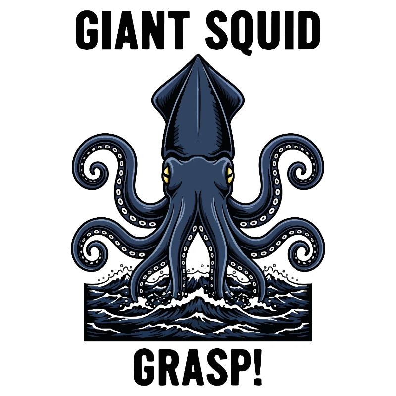 Calmar Géant Mer Abyss Grasp Giant Squid