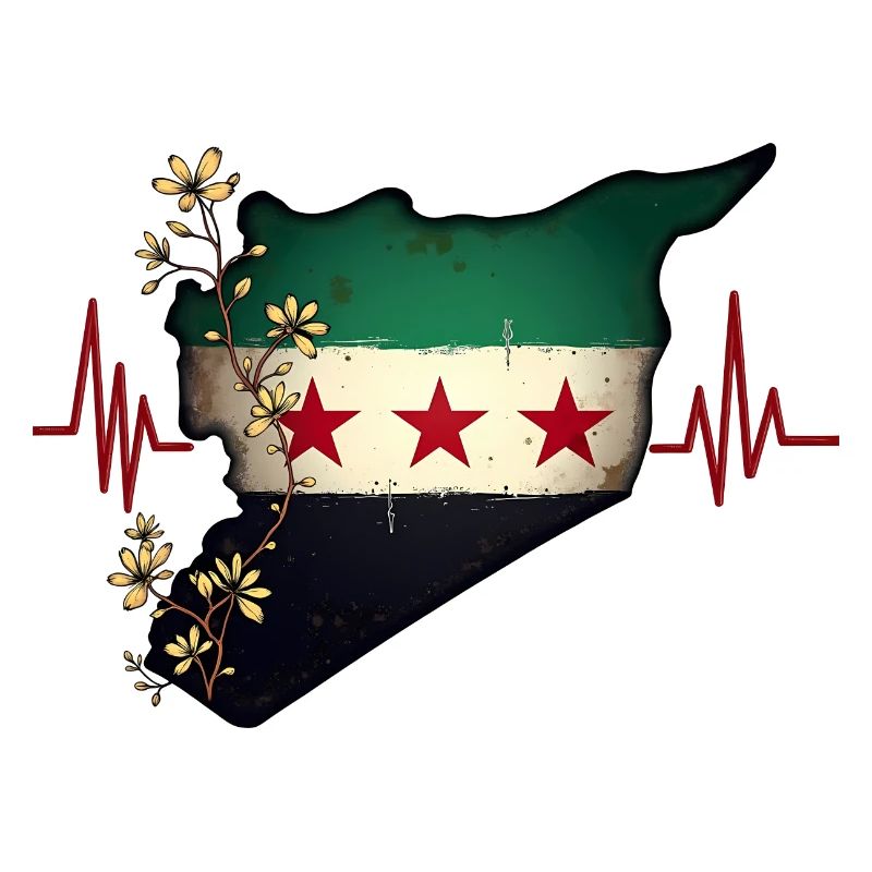 Drapeau de la Syrie libre - Drapeau de la Syrie - Centre de table