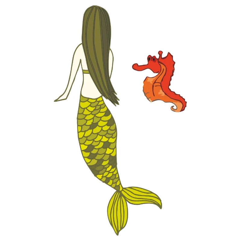 Date de sirène avec hippocampe