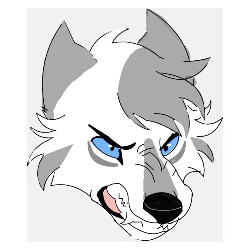 Aggressive wolf