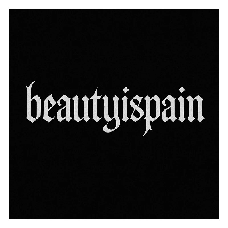  Gothic beautyispain text print