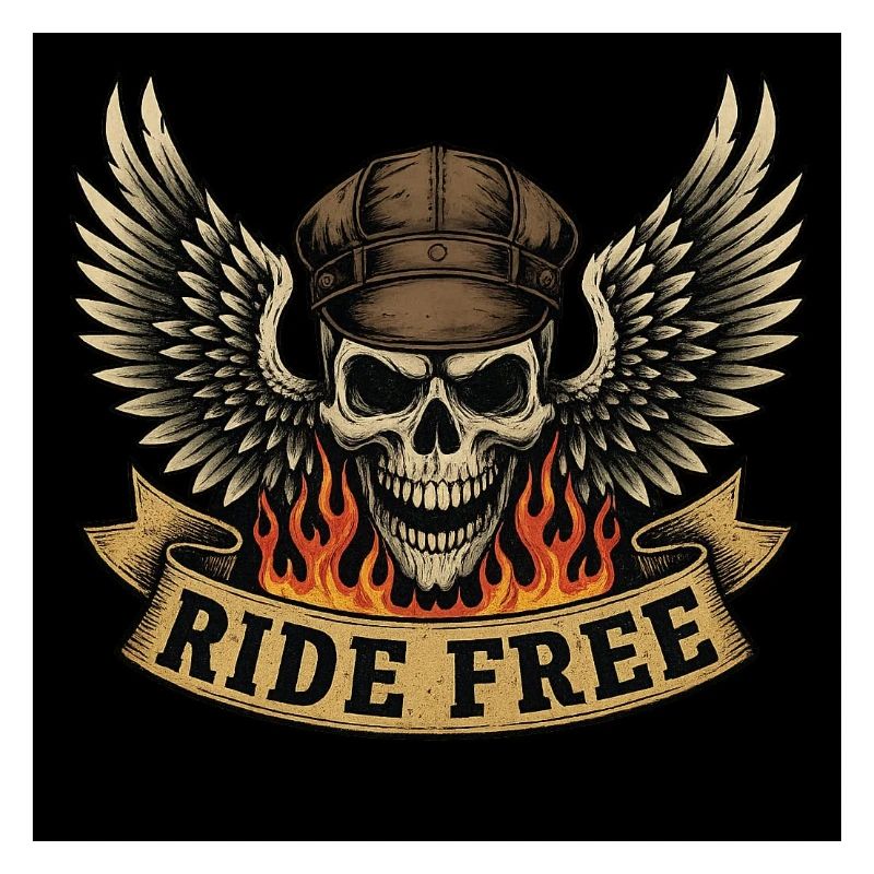 Conception de crâne de motard