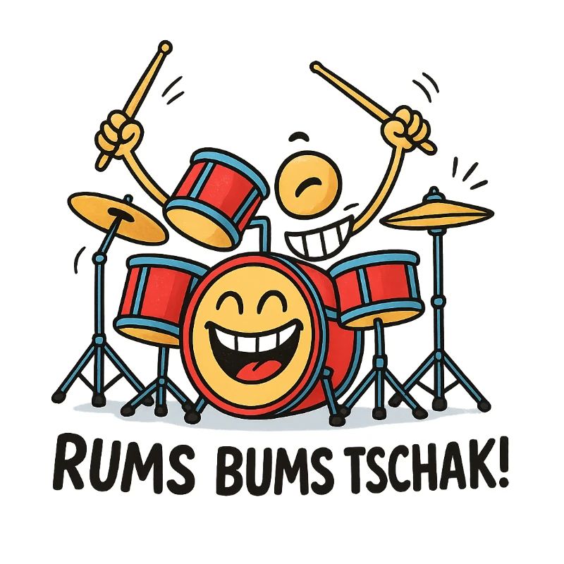 Energetic drum drummer