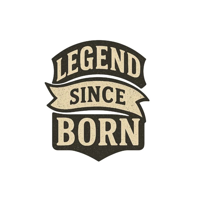 Legende seit der Geburt Retro-Abzeichen