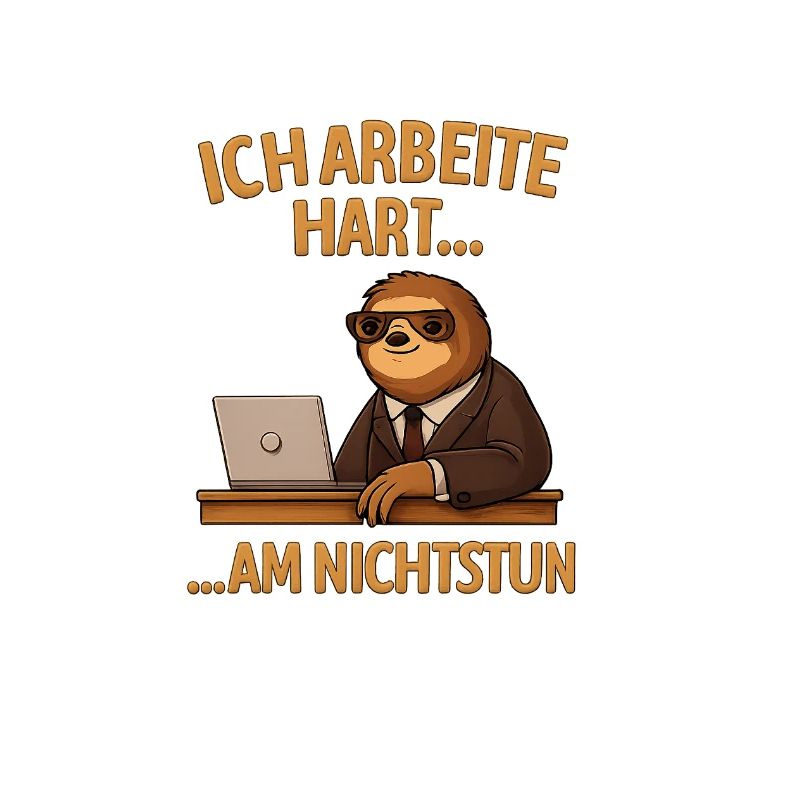 Ich arbeite hart... am Nichtstun