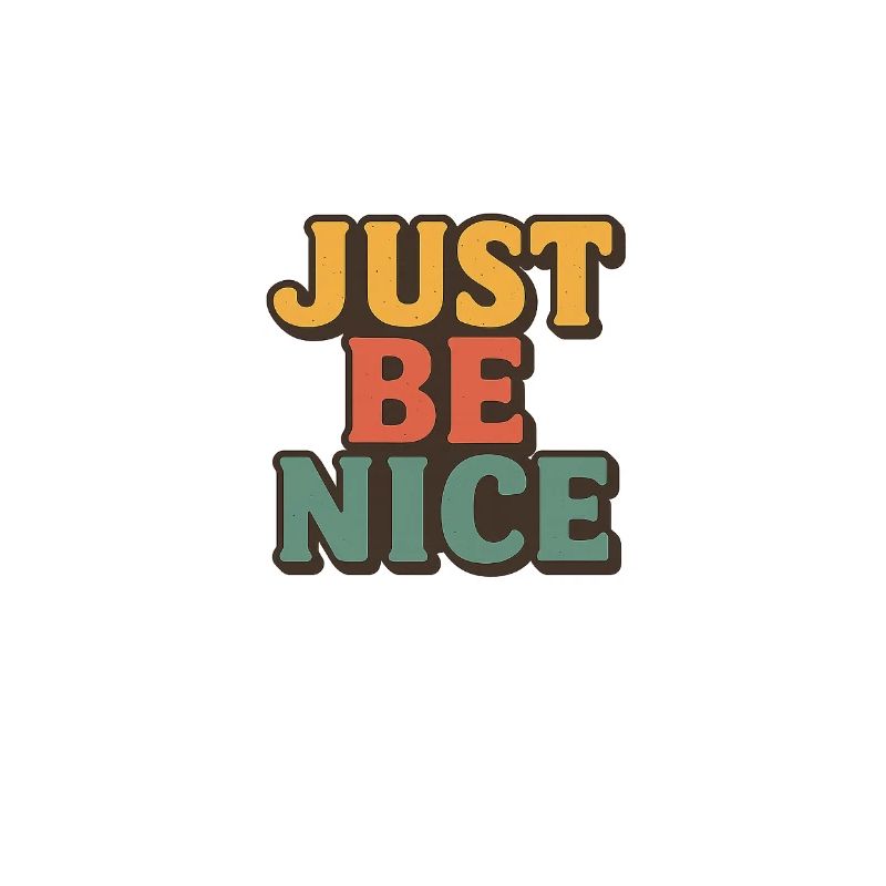 Typographie rétro Just Be Nice