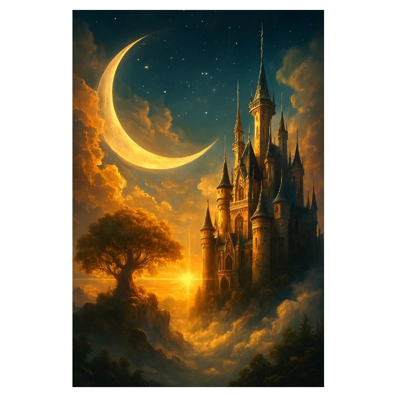 Moonlit Castle Dreamscape