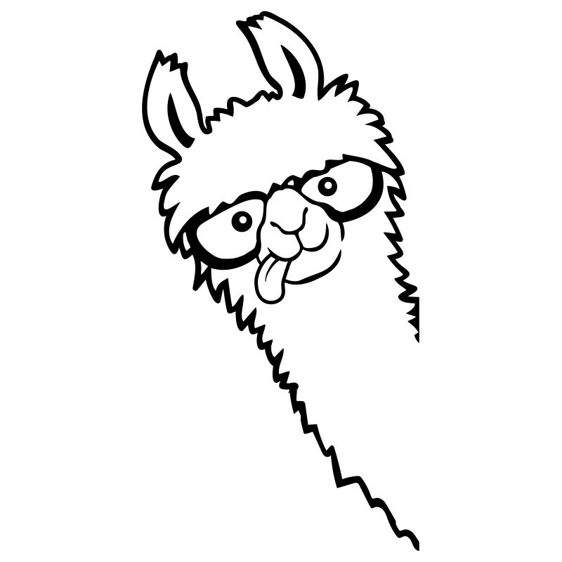 Horn glasses Nerd Lama