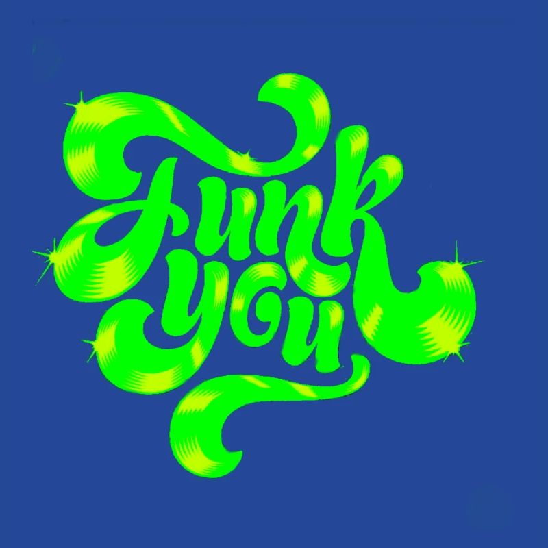 Conception de texte punk néon vert