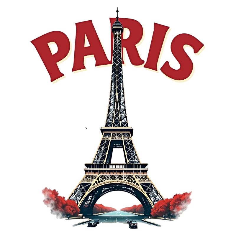 Eiffel Tower, Paris, retro