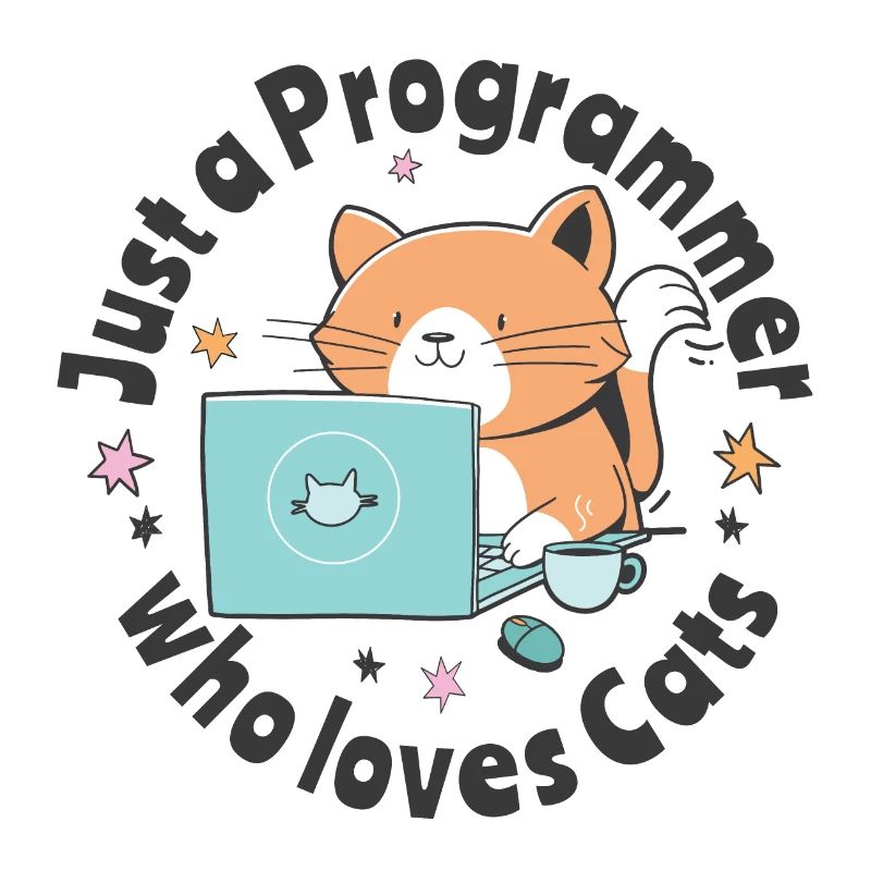 Nur ein Programmierer, der Katzen liebt