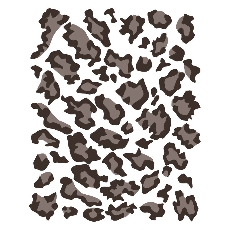 Snow leopard pattern dark