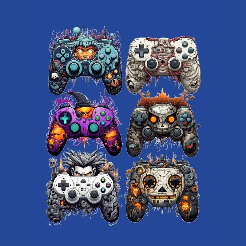 Funny Halloween Gaming Controller Set