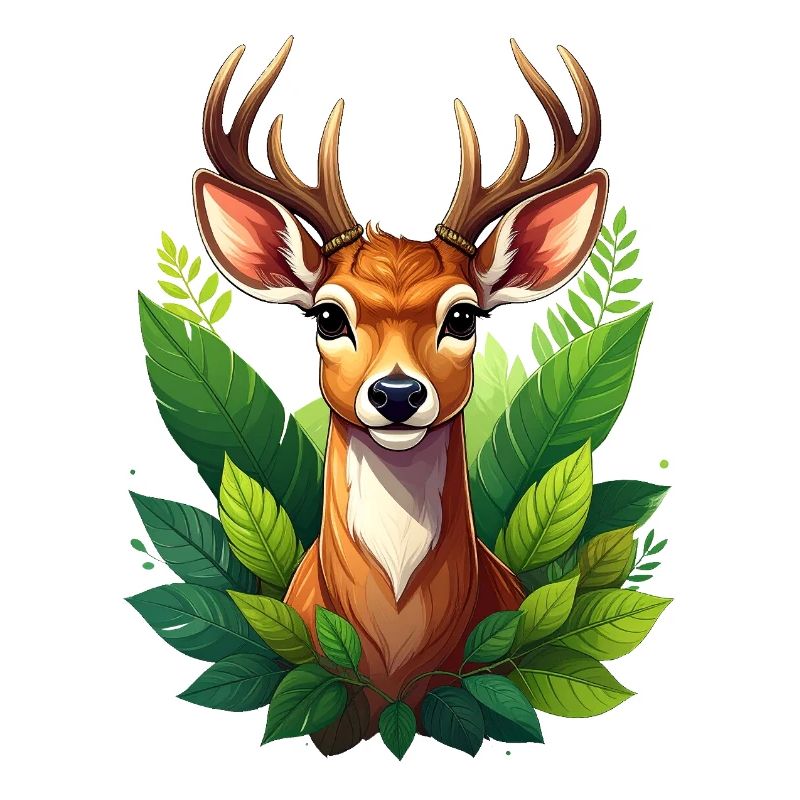 Ein Reh oder Hirsch im Wald