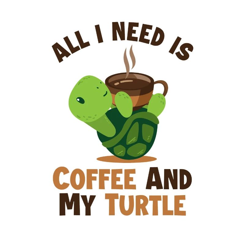 Coffee and my Turtle Tortoise Turtle