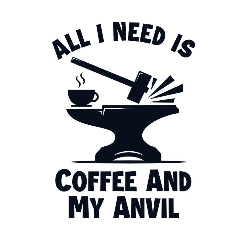 Coffee and my Anvil Blacksmith Forging