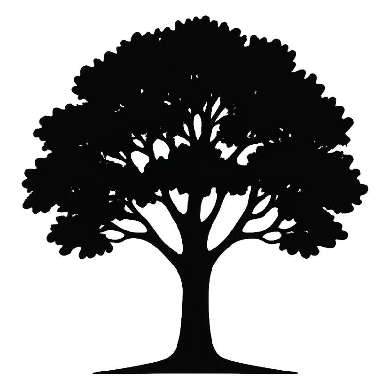 Stilvolle Baum-Kunst Illustration