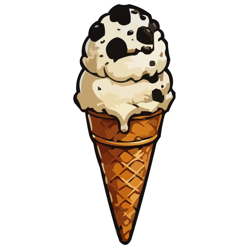 Keks-Eis Cartoon-Icon