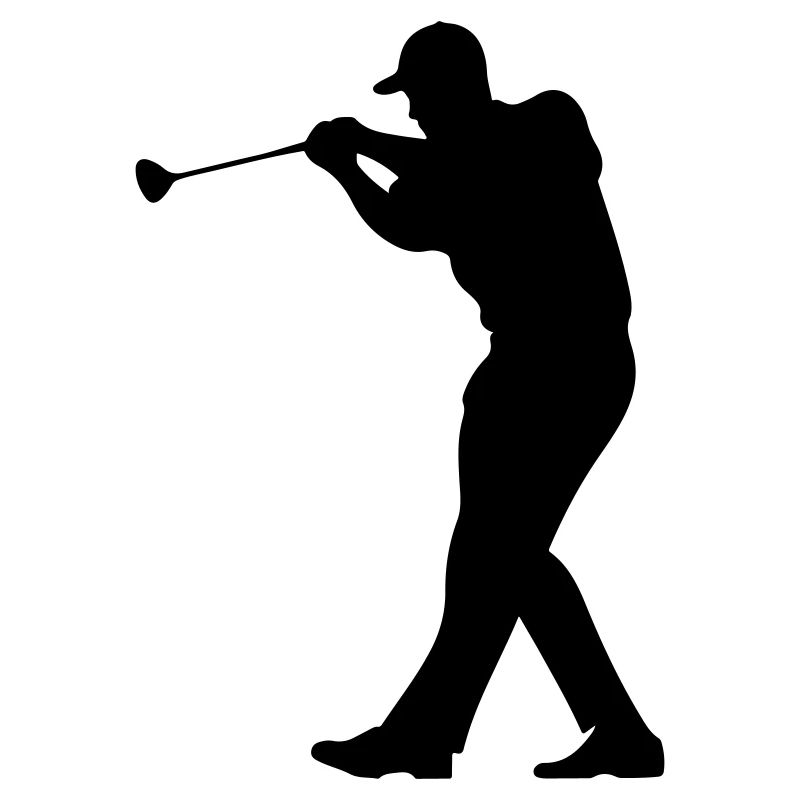Golfer Mann Silhouette