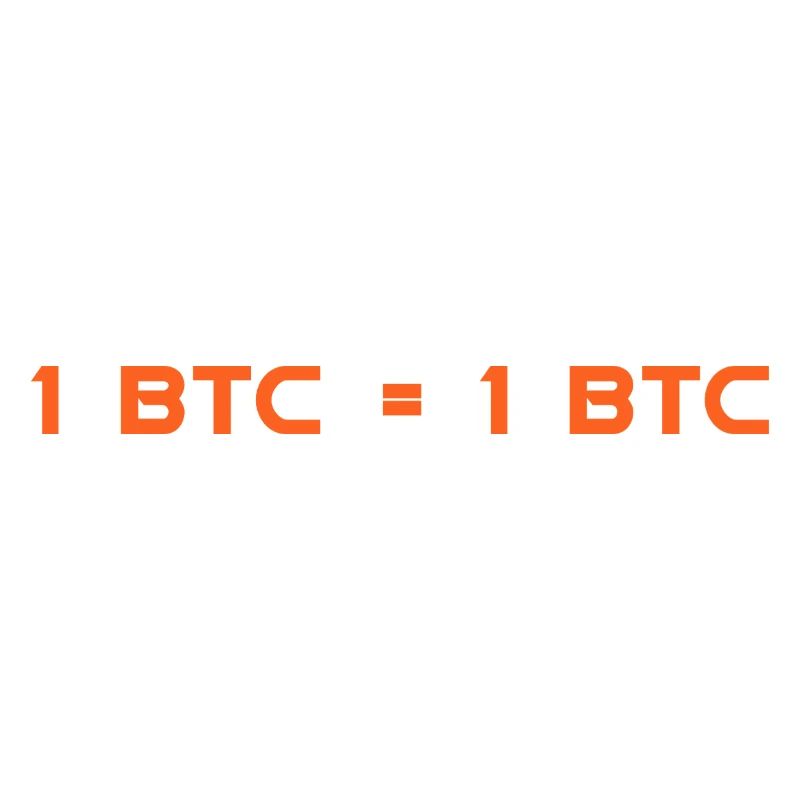 1 BTC = 1 BTC