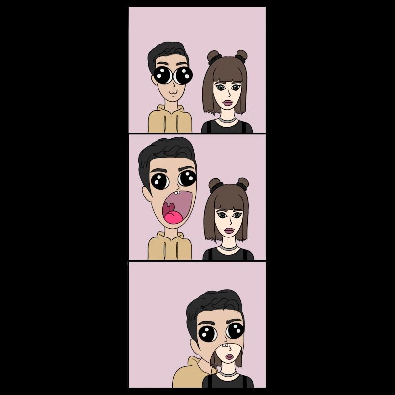 It is devoured | Comic Style | Triptych