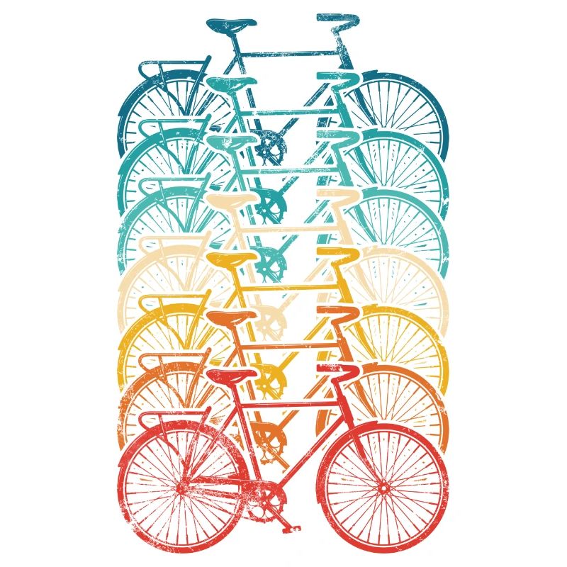 Rainbow Bike Stack Gradient