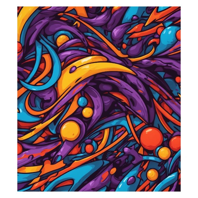 Composition de couleurs abstraite