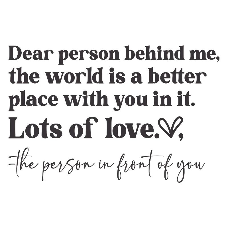 Love message front and back