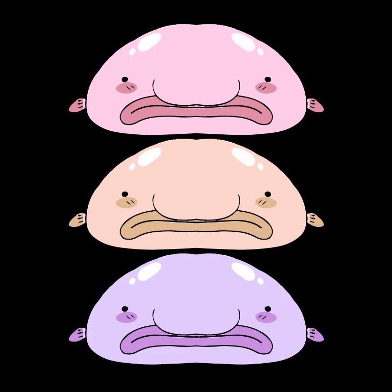 Blobfisch Tiefsee Grumpy Introvertiert Geschenk