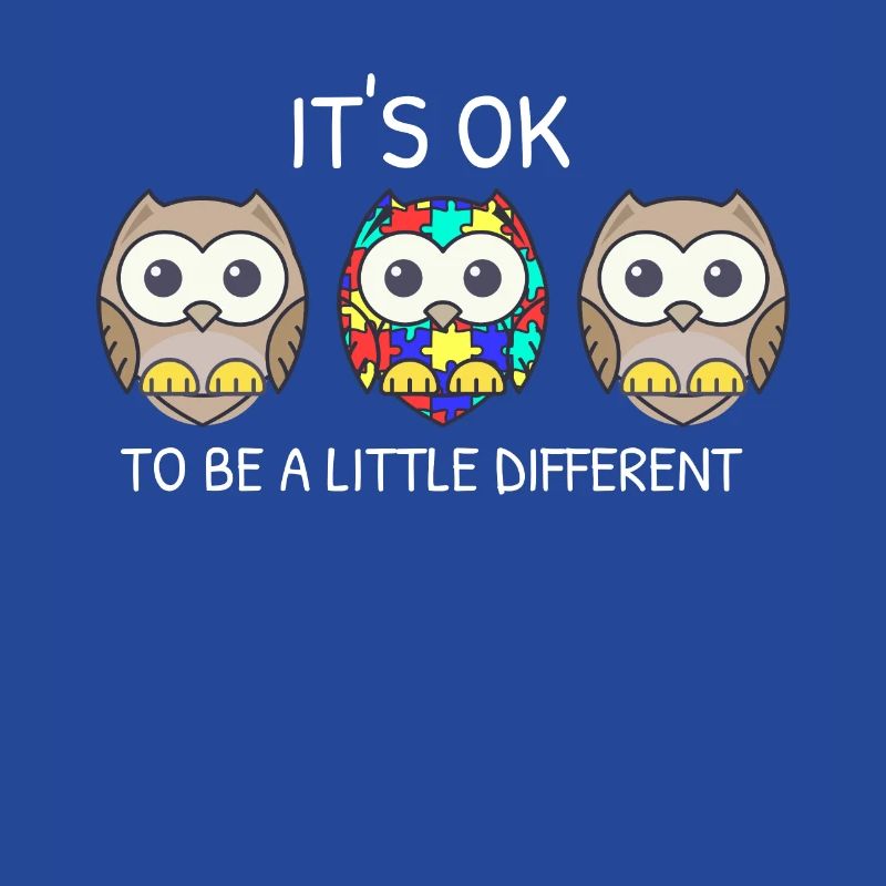 It's ok to be different Eule Asperger Autismus