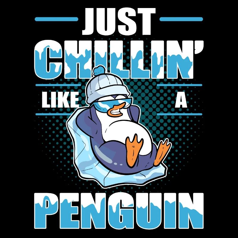 Juste chillin comme un pingouin de l’Antarctique de refroidissement