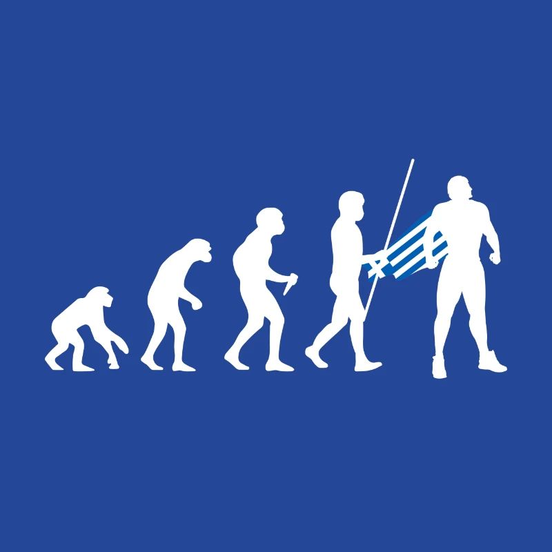 Évolution grecque Super-héros Drapeau grec
