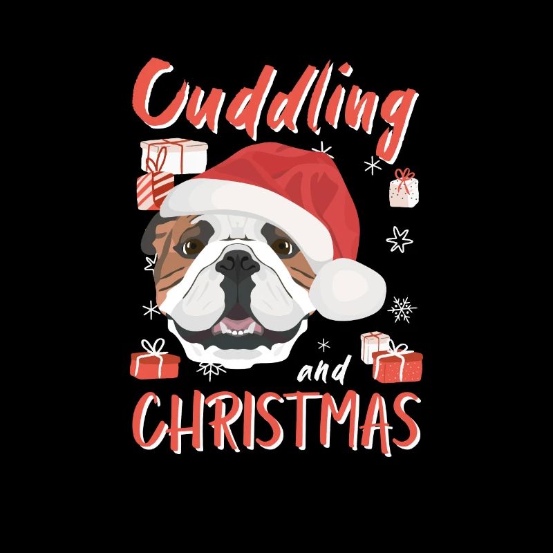 Bouledogue anglais Joyeux Noël