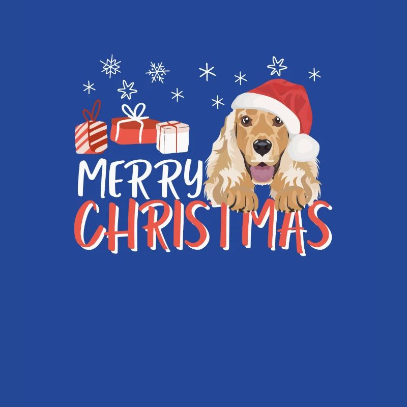 Deutsch Cocker Spaniel Merry Christmas