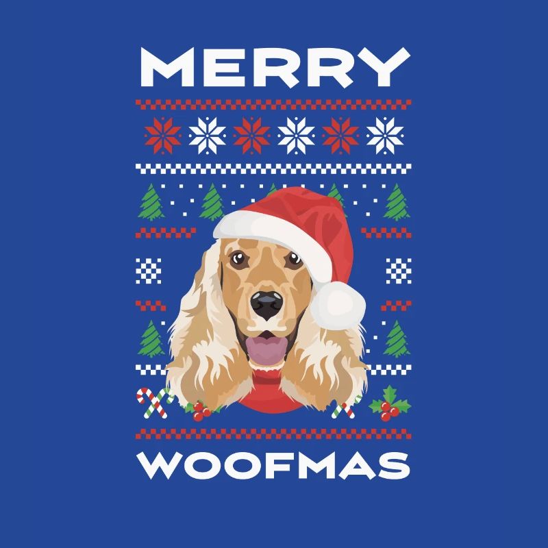 Deutsch Cocker Spaniel Merry Christmas