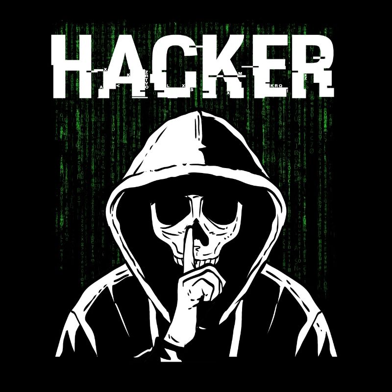 Hacker Skull Hacking Programmation Dark Net