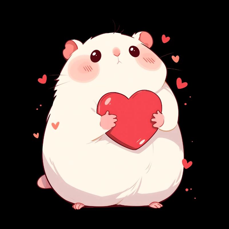 Herz Hamster Liebe Valentinstag Geschenk