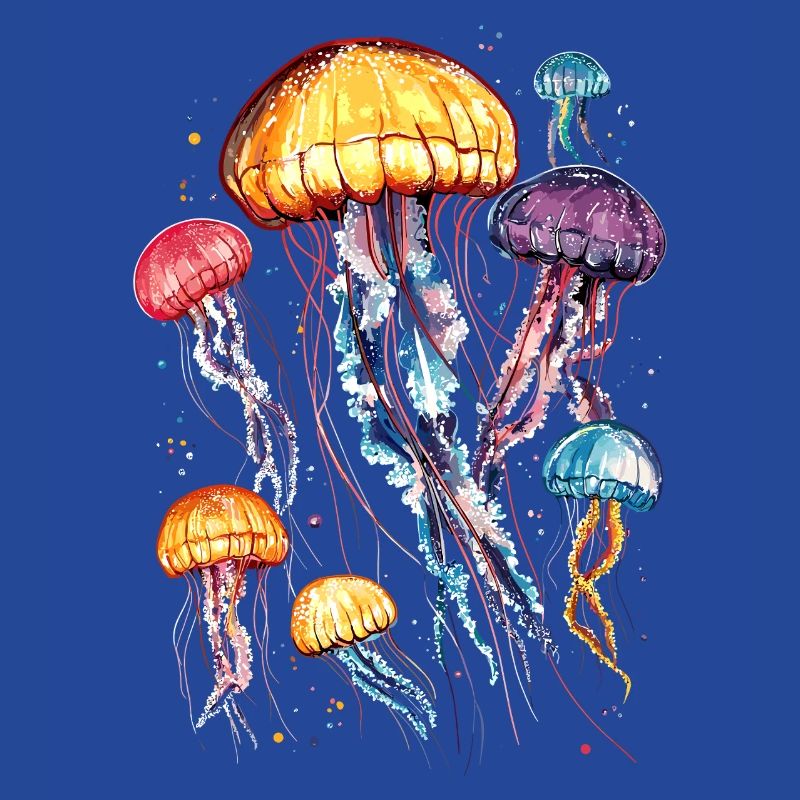 Méduse Méduse de feu Méduse Méduse mignonne