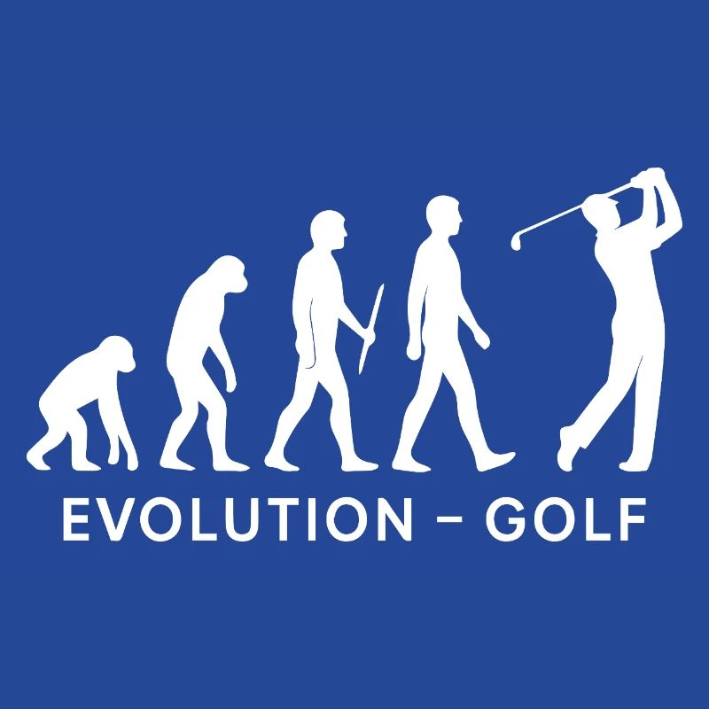 Evolution Golf Funny Golfer Humor Design